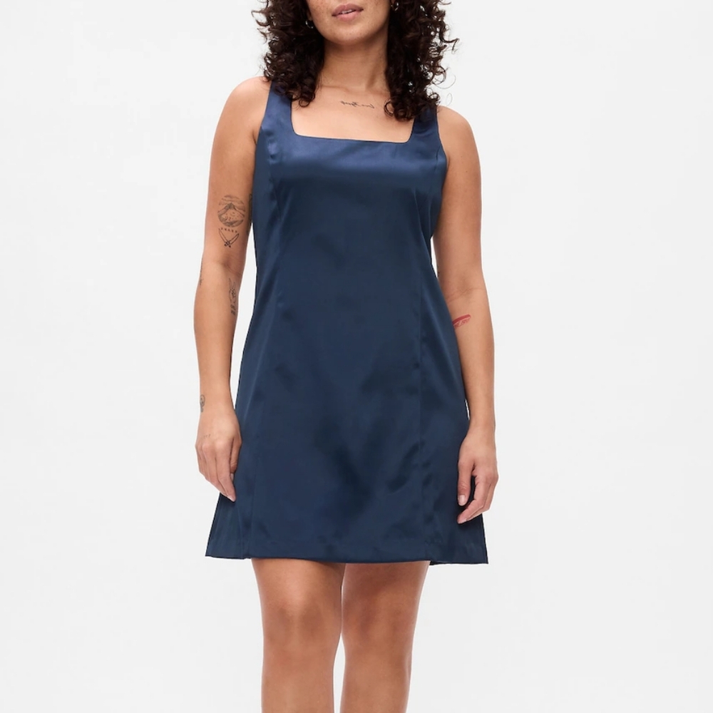 GAP XXLT Deep Blue Sleeveless Dress